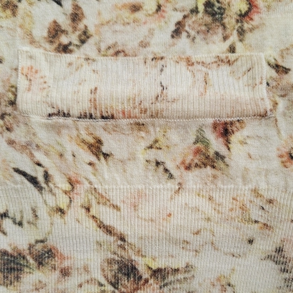 Chloe Faded Floral Wool Cardigan Sweater M - Picture 5 of 7